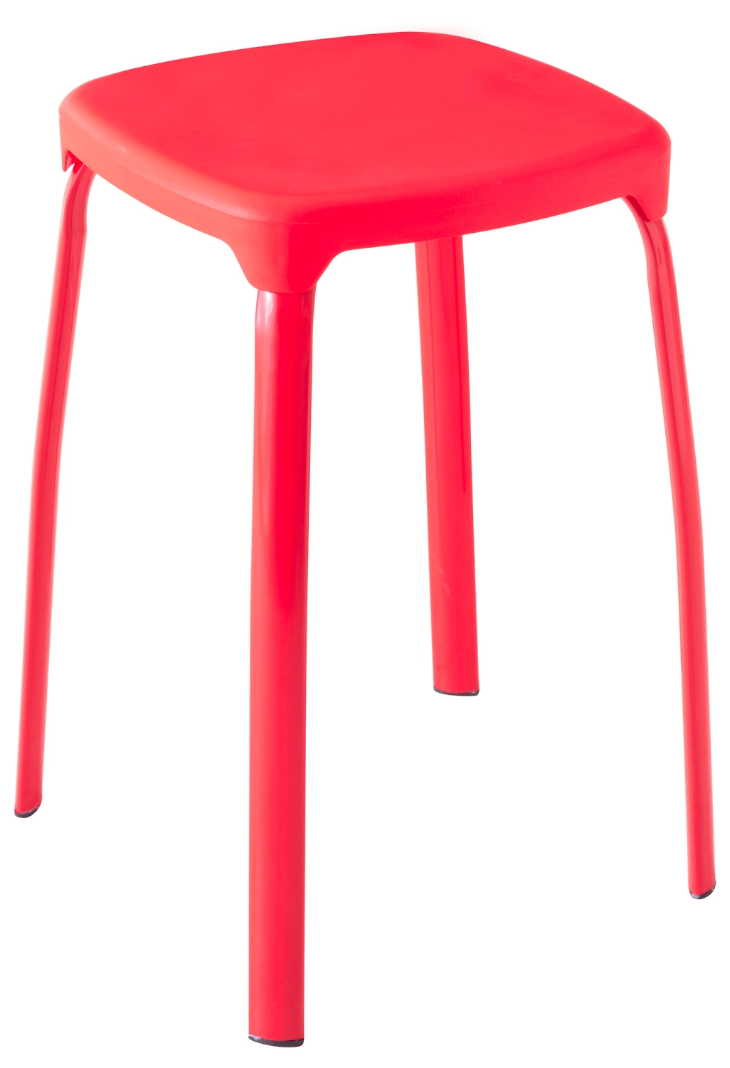 Табурет квадратный 410588 красный 