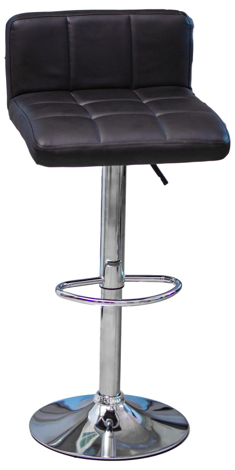 Стул барный Metal legs металл, полиуретан черный 40х85 см