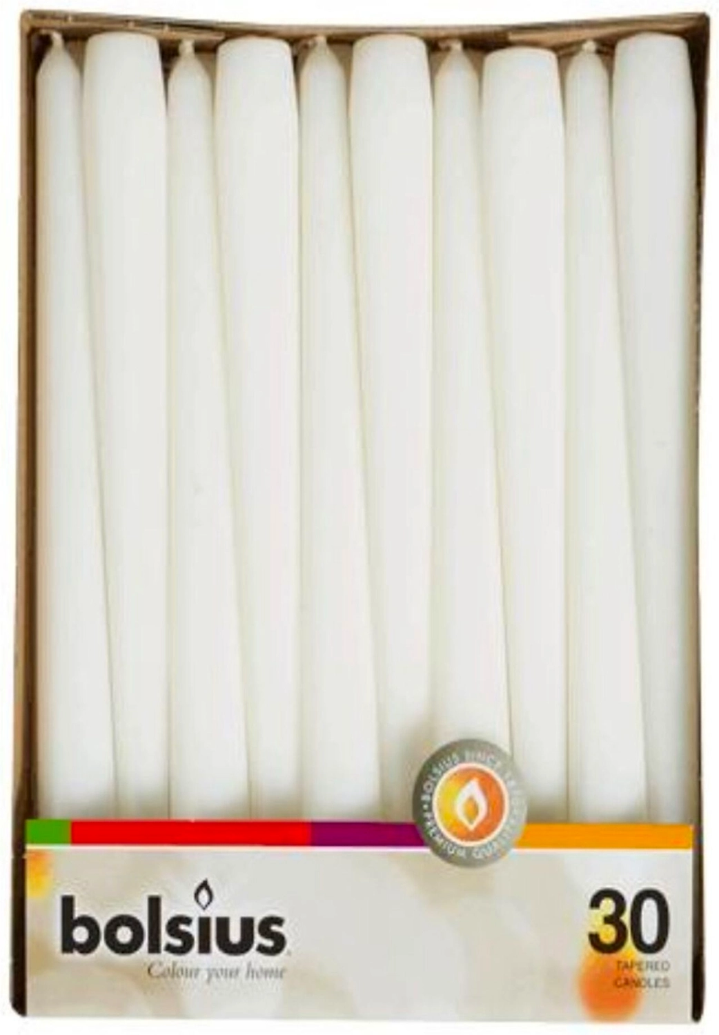 Свеча античная Bolsius белая