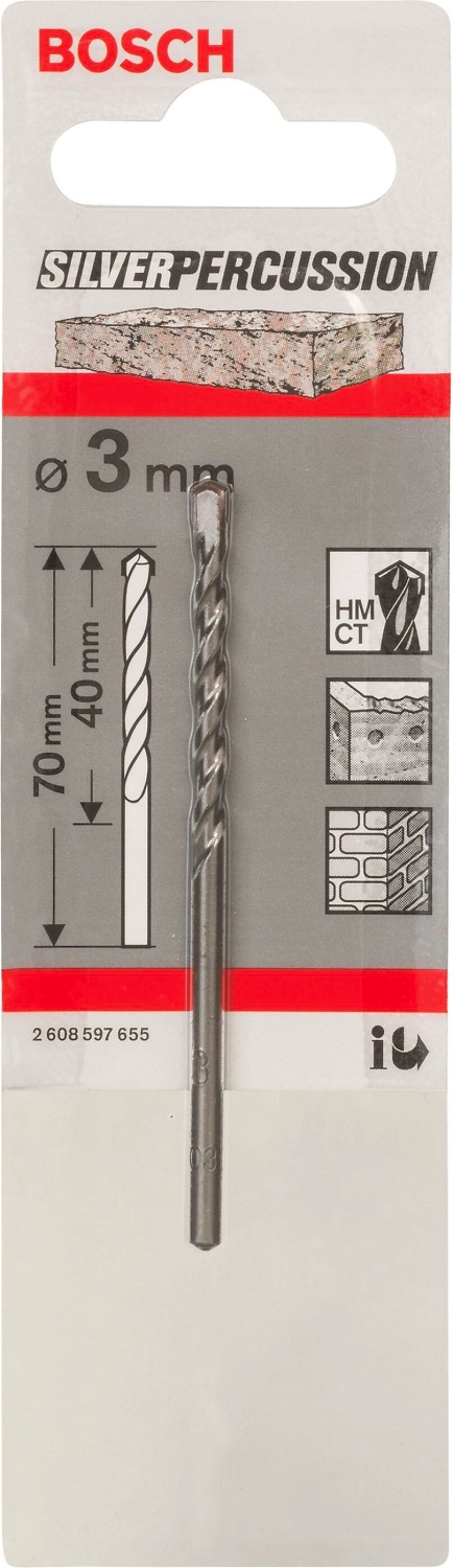 Сверло по бетону BOSCH CYL-3 3 мм 40 мм