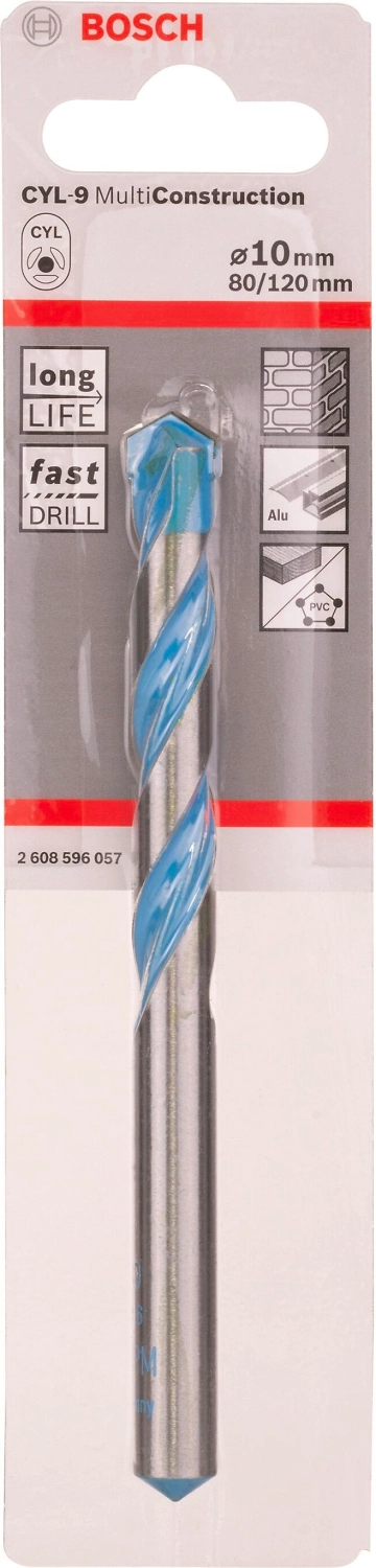 Сверло универсальное BOSCH CYL-9 10 мм 80 мм