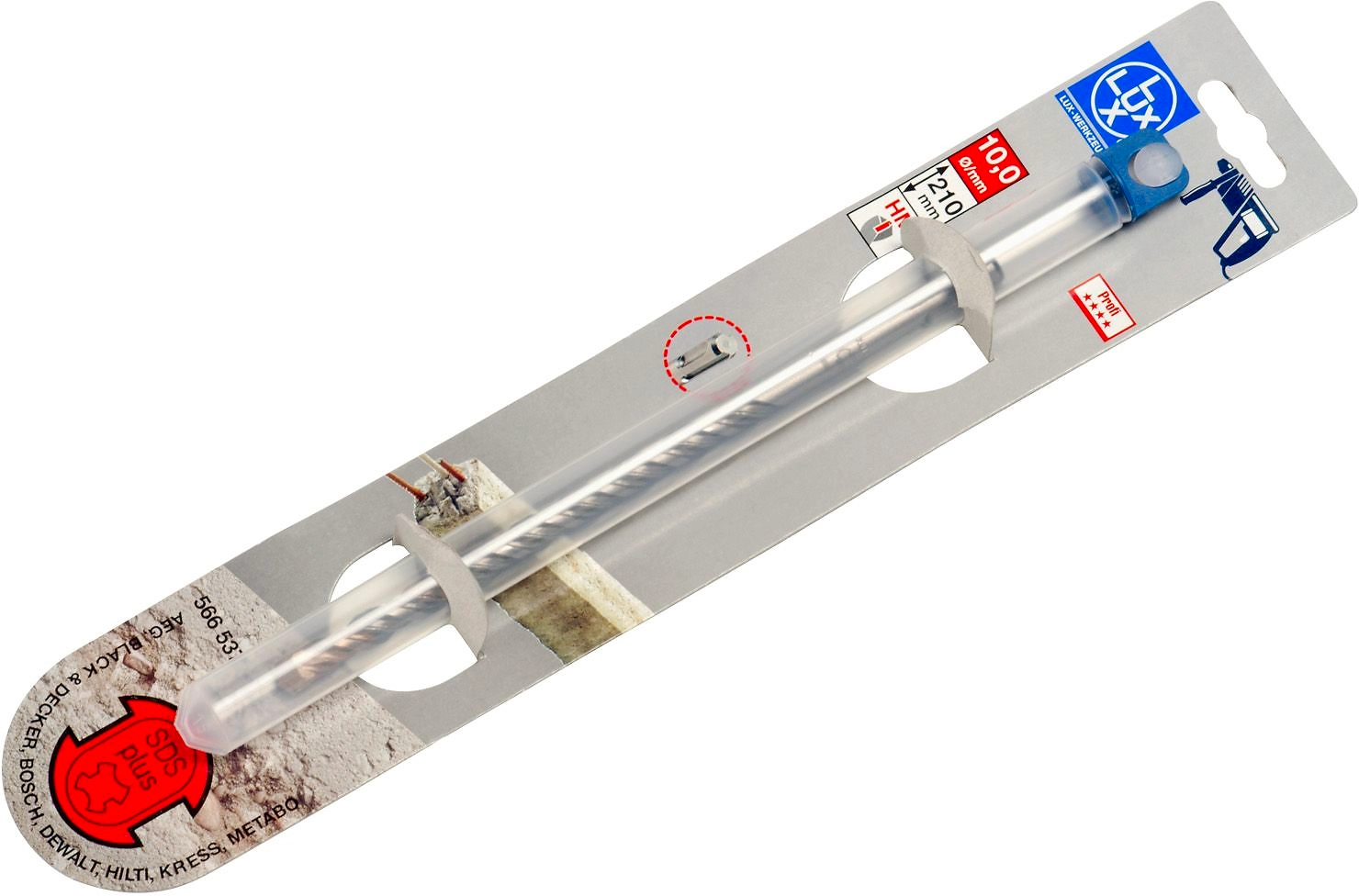 Сверло по бетону LUX-TOOLS 10х210 мм