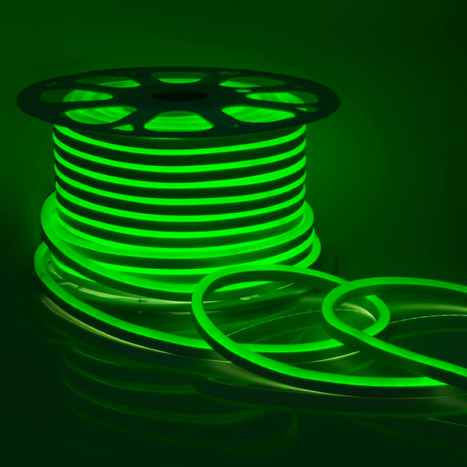 Гибкий неон Apeyron Electrics 10-211 108LED IP65 220 В 6 Вт зеленый 1 м