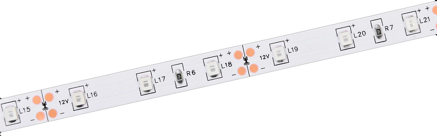 Светодиодная лента IEK SMD 2835 60LED IP20 12В 4,8Вт зеленый 5 м