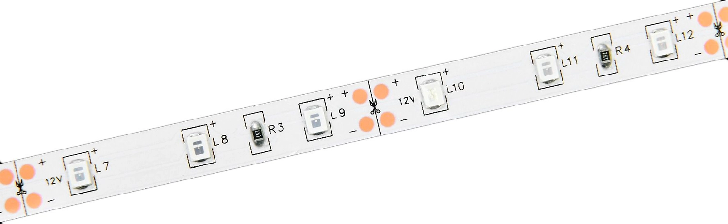 Светодиодная лента IEK SMD 2835 60LED IP20 12В 4,8Вт синий 5 м