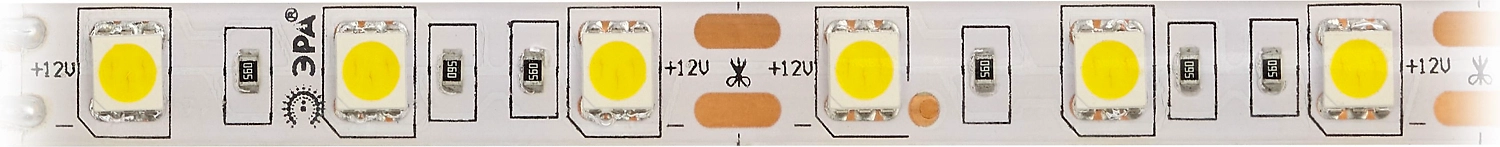Светодиодная лента ЭРА 5050kit-14,4-60-12-IP65-2700-5m 60 шт 12B 14,4Вт белый 5м