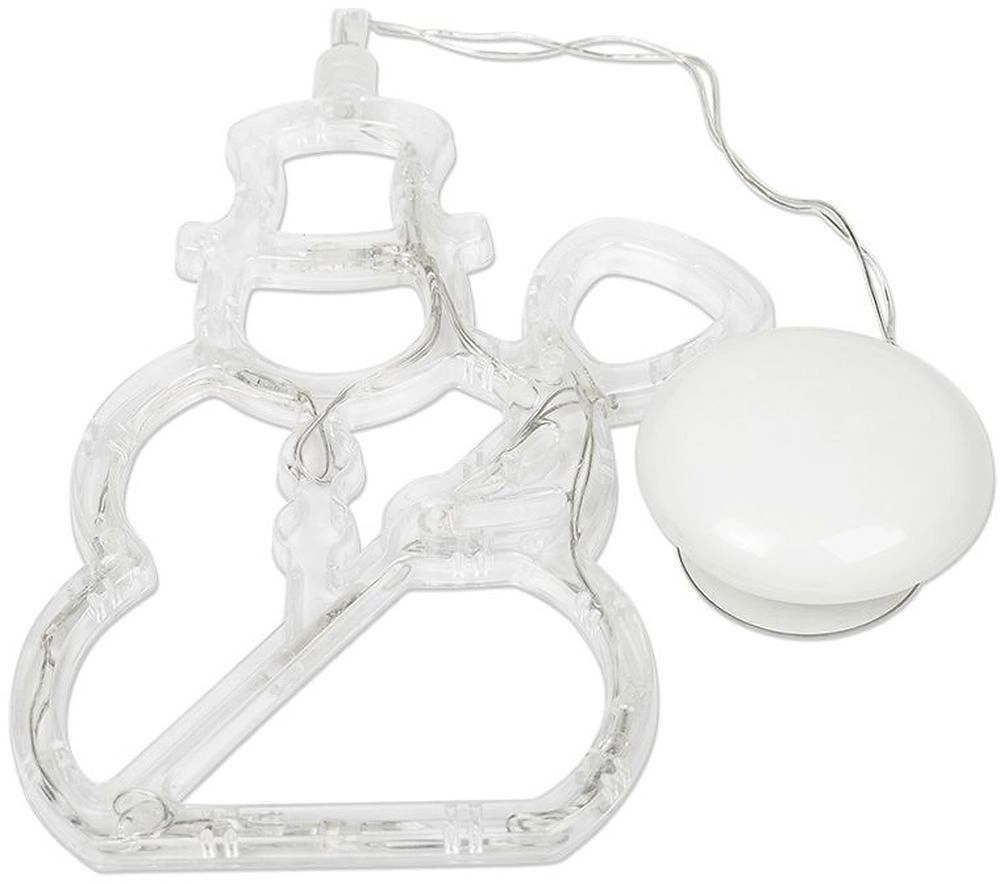 Световая фигура Снеговик светодиодная 19,5х15х1 см