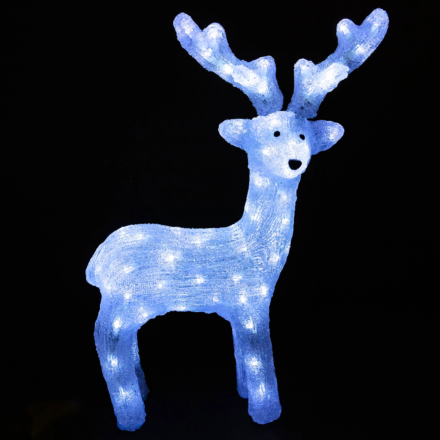 Световая фигура Олень 80 LED IP44 60 см холодный белый