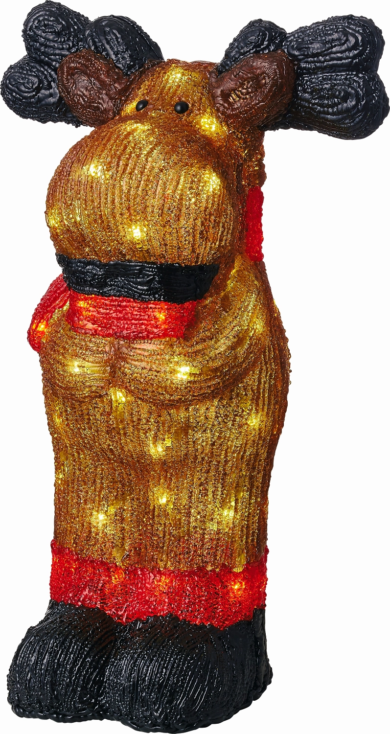 Световая фигура Олень 56 LED IP44 45 см белый