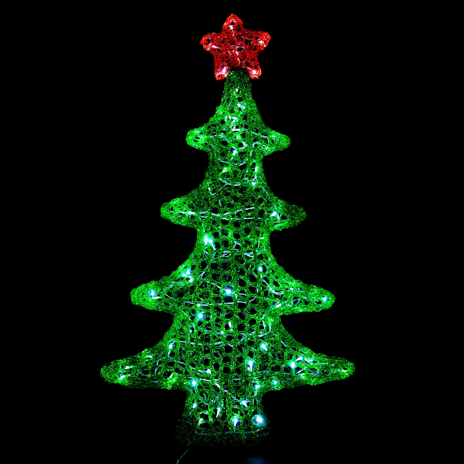 Световая фигура Ель 80 LED IP44 103 см холодный белый