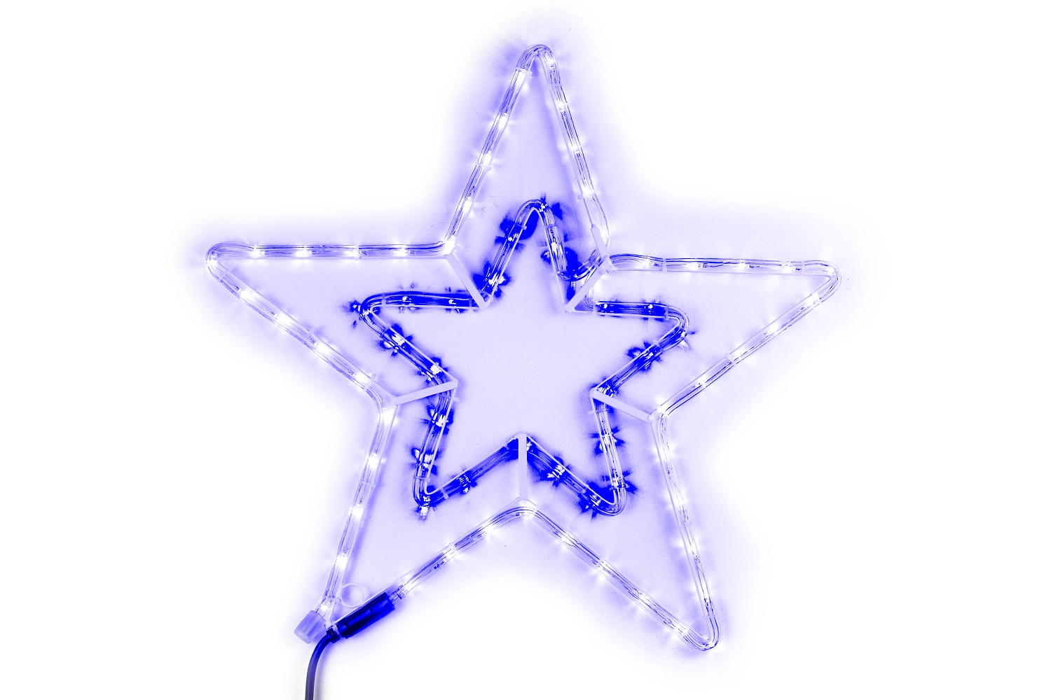 Световая фигура Звезда 108 LED 52 см сине-белый