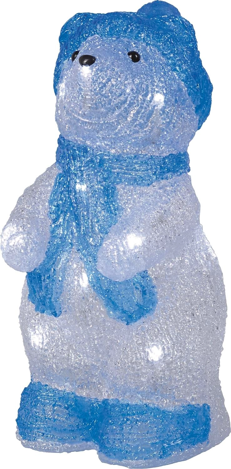 Световая фигура Медведь 16 LED IP44 31 см белый постоянный