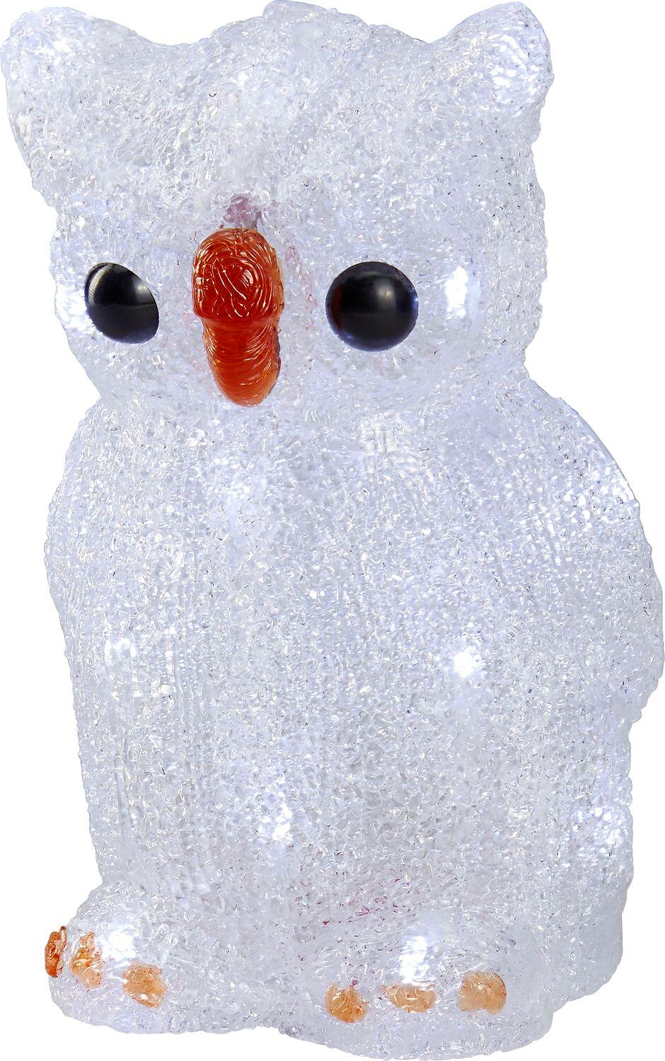 Световая фигура Сова 20 LED 20 см холодный белый