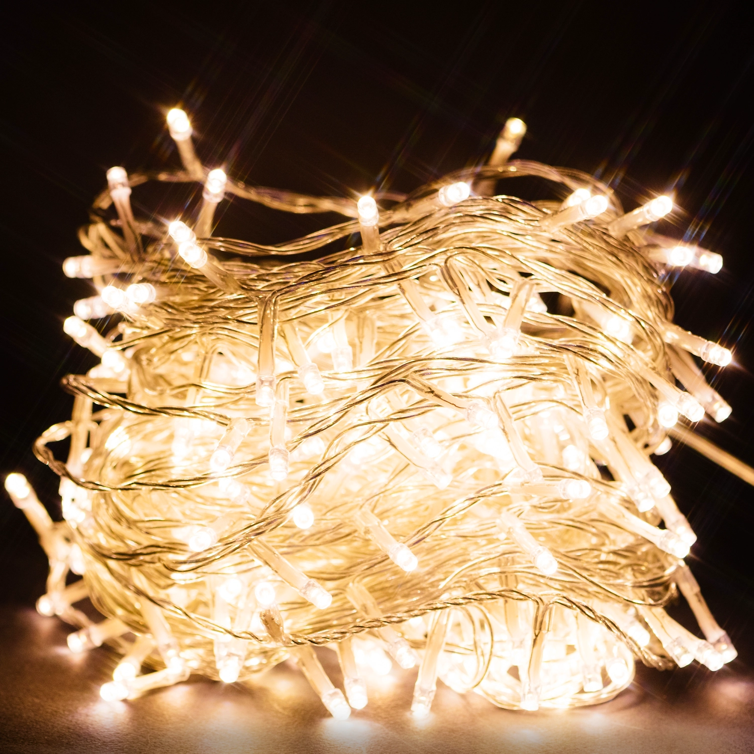 Гирлянда Мишура 400 LED теплый белый 34,9 м