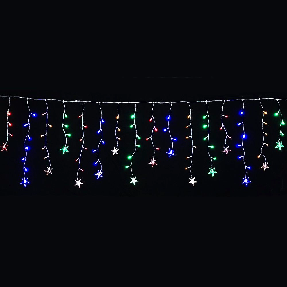 Гирлянда бахрома SH LIGHTS 100 LED мультиколор 1,7 м