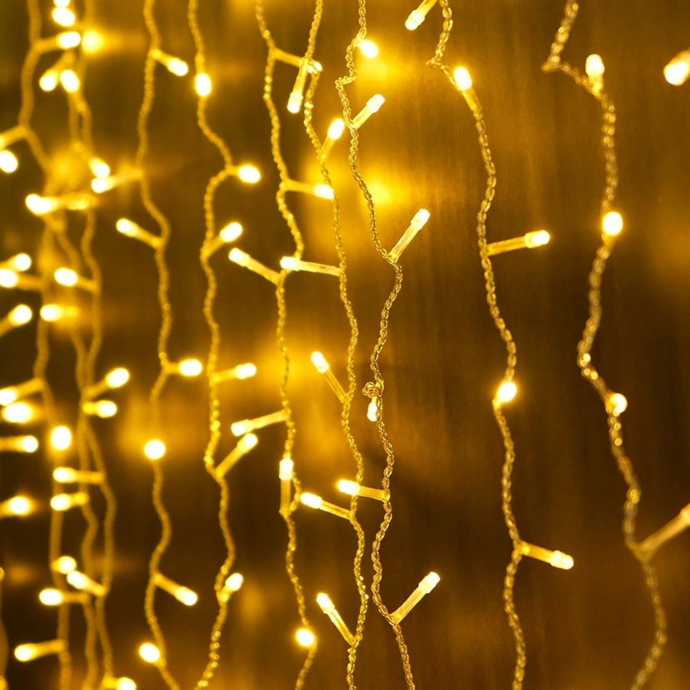 Гирлянда занавес SH LIGHTS 544 LED теплый белый 1,5х2,2 м