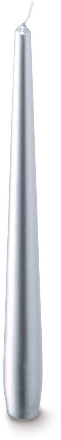 Свеча античная Bolsius 24,5x2,4 см серебряная