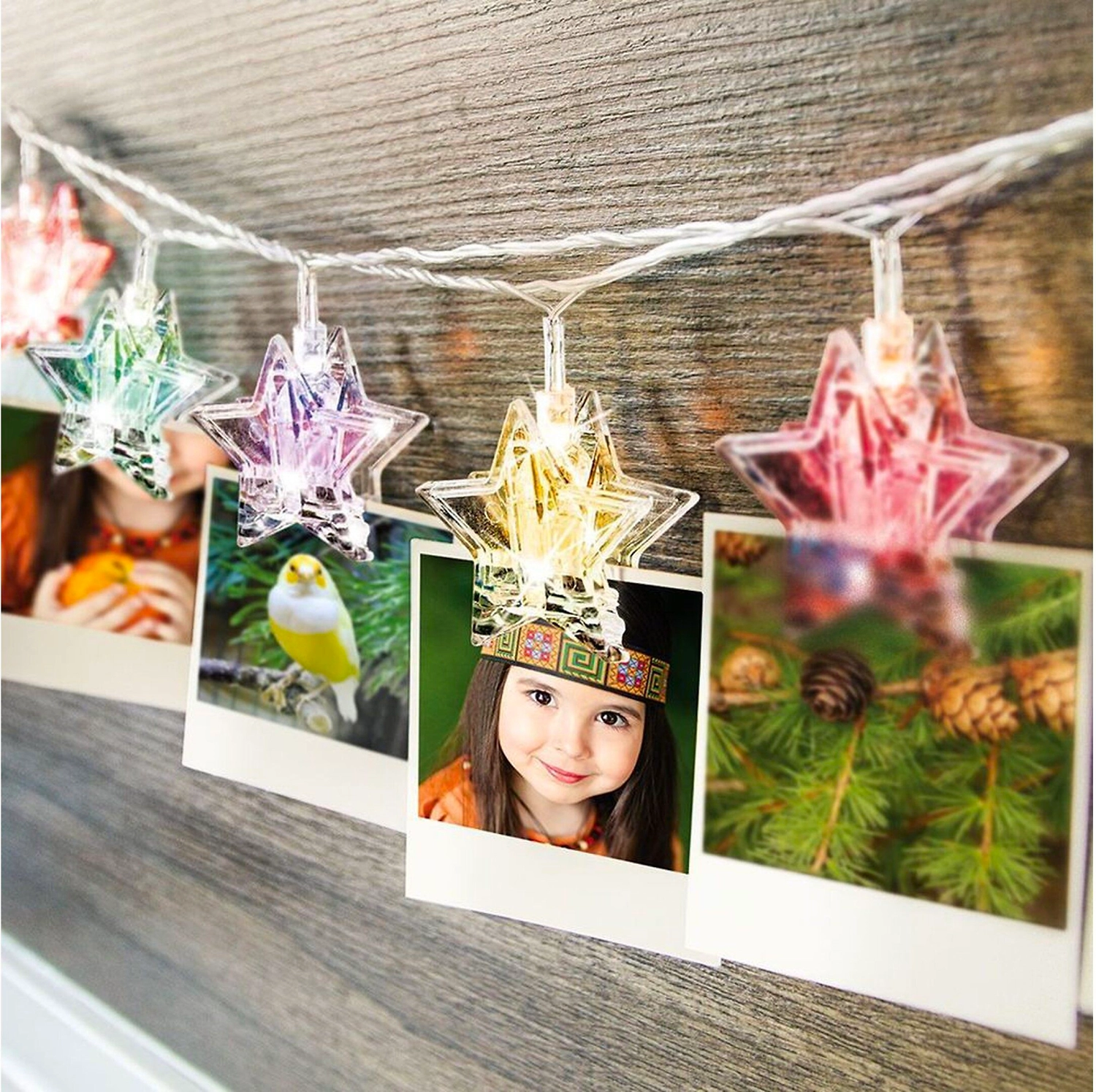 Гирлянда нить Glos 10 LED разноцветная 1,8 м