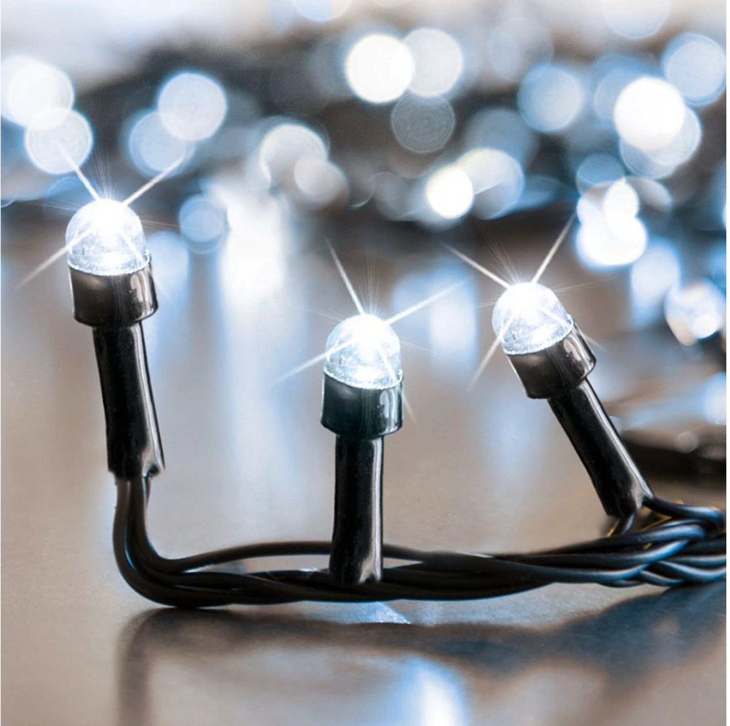 Гирлянда нить B&H 100 LED холодный белый 10 м