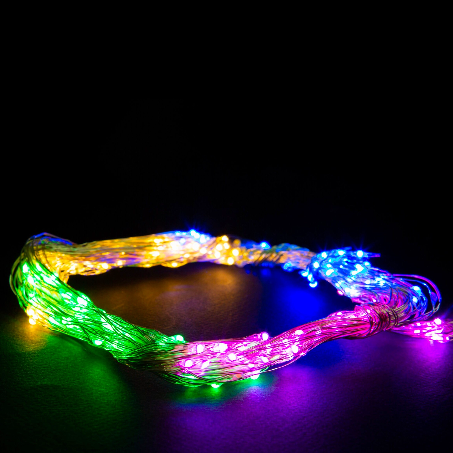 Гирлянда занавес Glos IE 240 LED многоцветный 2 м