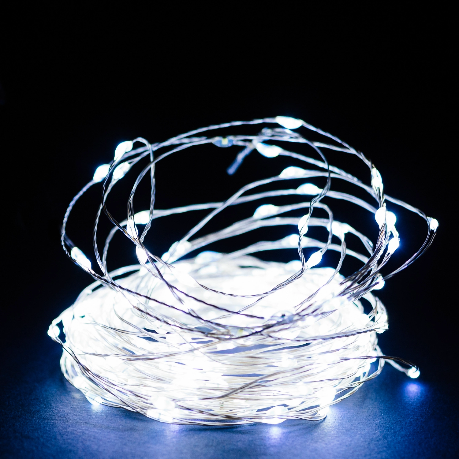 Гирлянда нить Glos IE 240 LED холодный белый 12 м