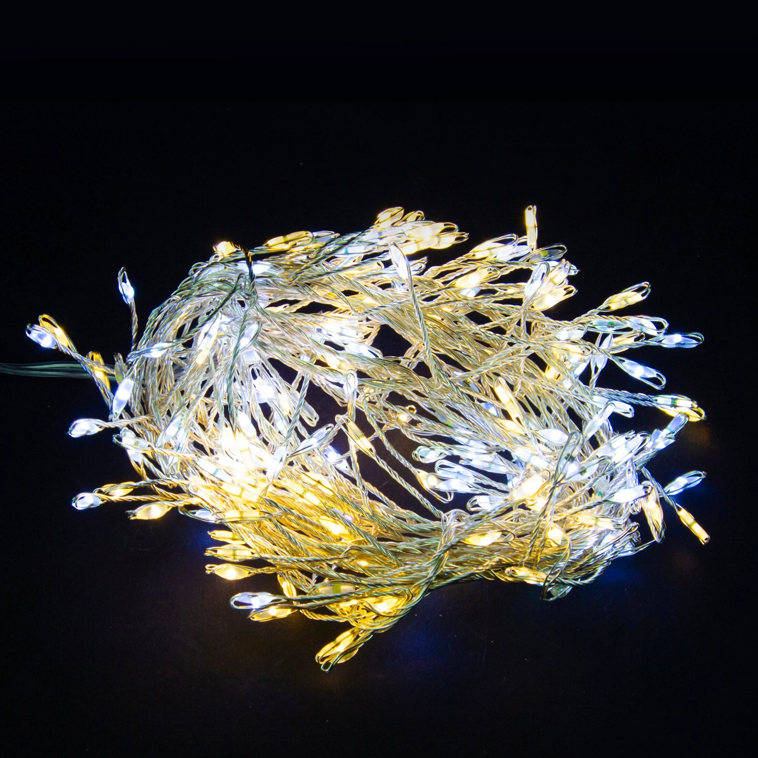 Гирлянда нить Glos IE Фейерверк 200 LED холодный теплый 2 м