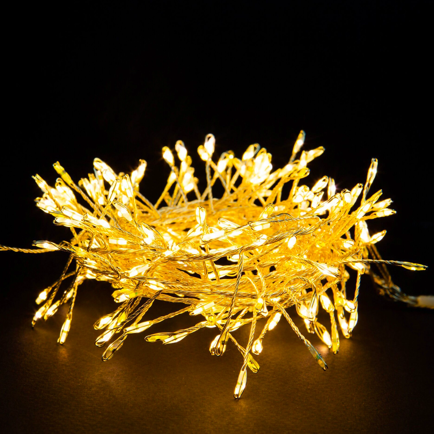 Гирлянда нить Glos IE Фейерверк 200 LED теплый белый 2 м