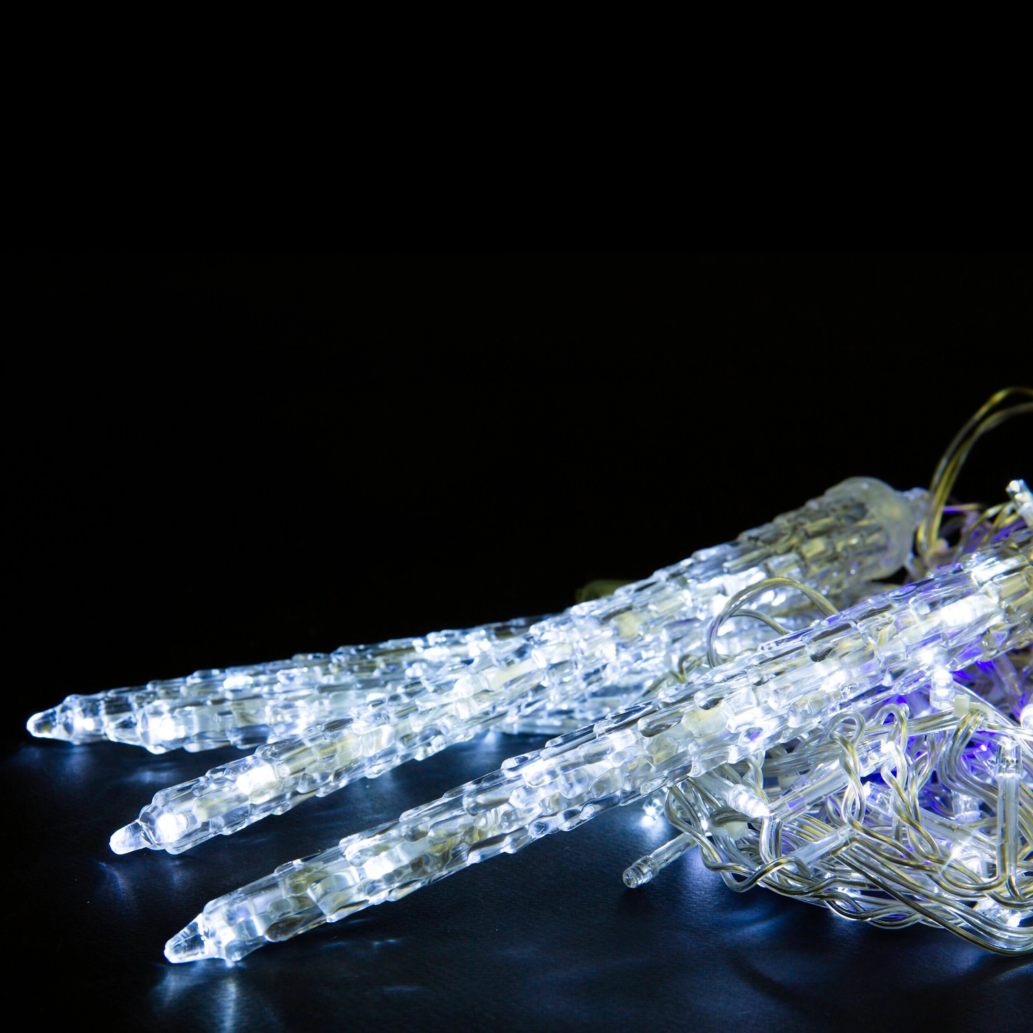 Гирлянда наружная Glos IE Сверкающая капель 74 LED белый/синий 2,7 м