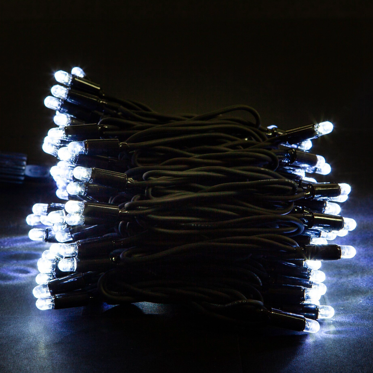 Гирлянда наружная SYSTEM PROF Нить 100 LED холодный белый 10 м