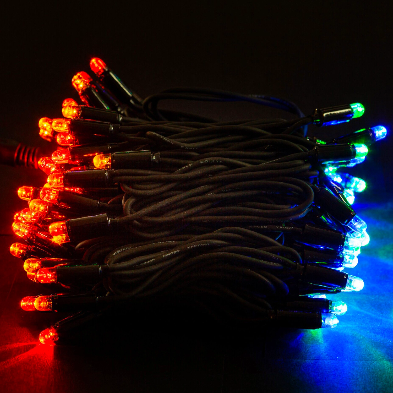 Гирлянда наружная SYSTEM PROF Нить 100 LED мульти 10 м