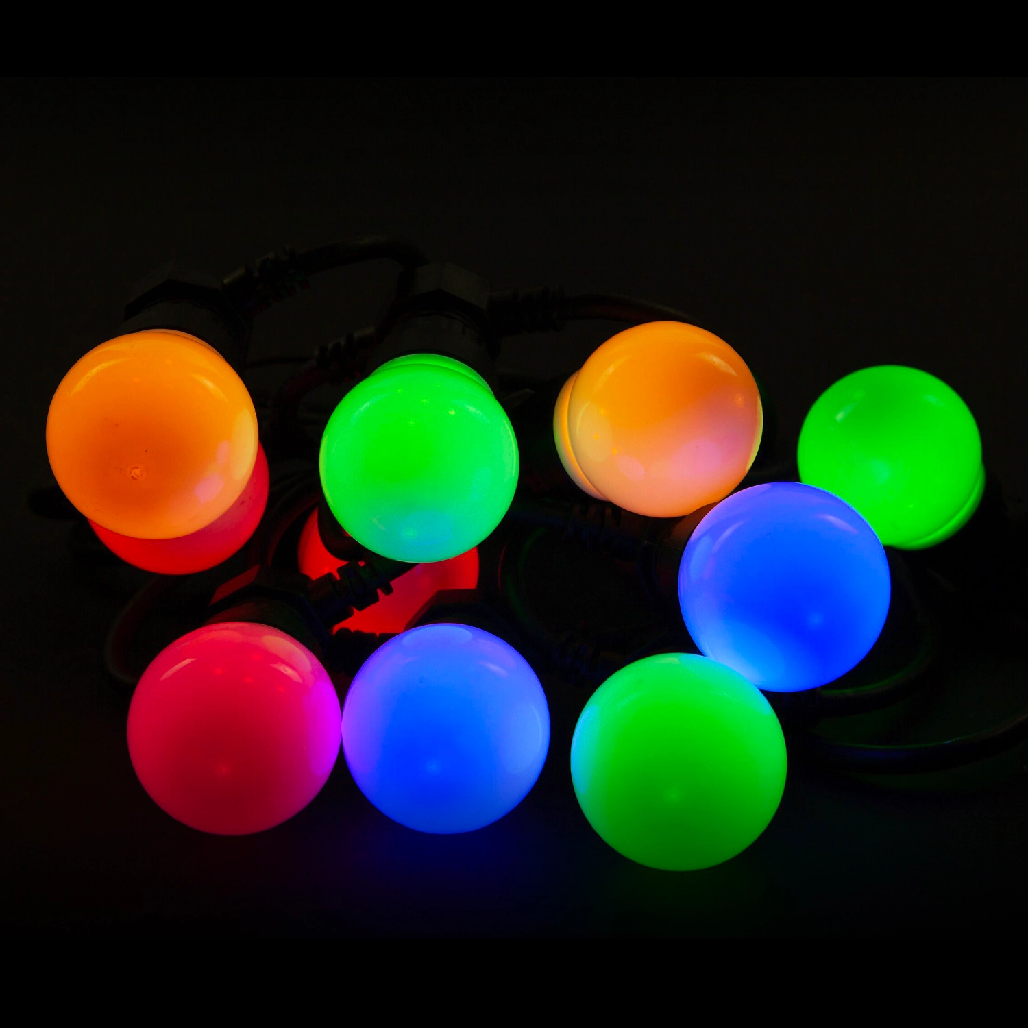 Гирлянда нить SYSTEM PROF 50 LED теплый белый,многоцветный 5 м