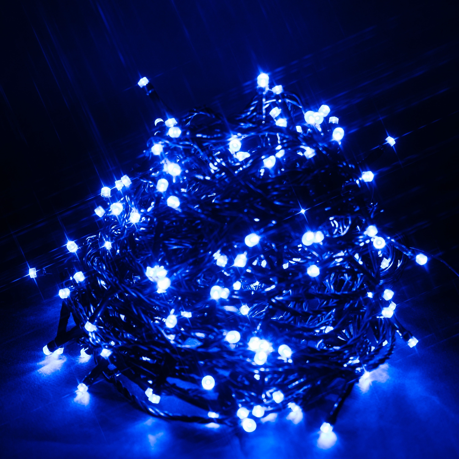 Гирлянда Мишура 240 LED синий свет 19,12 м