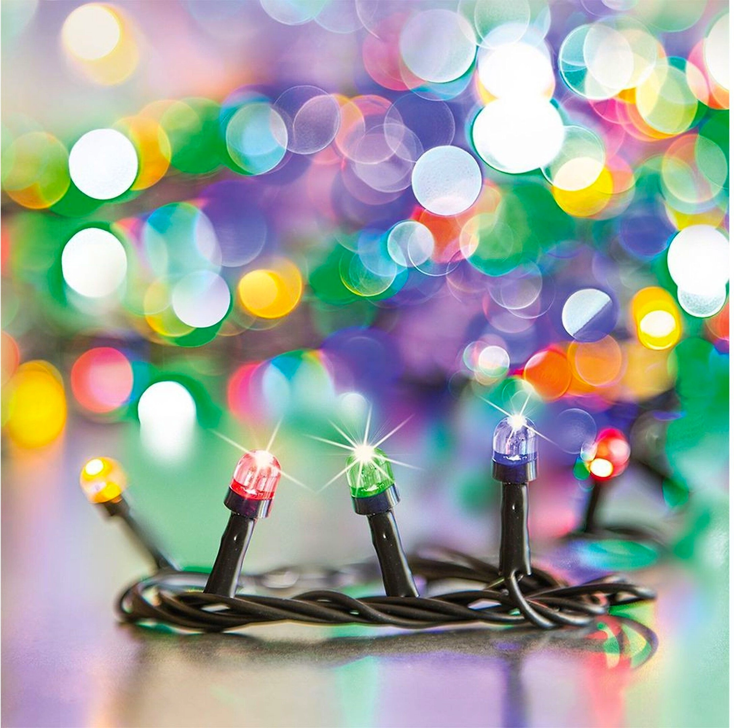 Гирлянда нить Glos 300 LED многоцветная 30 м