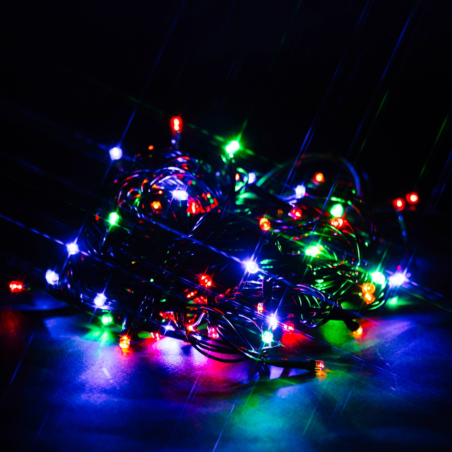 Гирлянда нить №1 SH LIGHTS 100 LED мультиколор 10 м