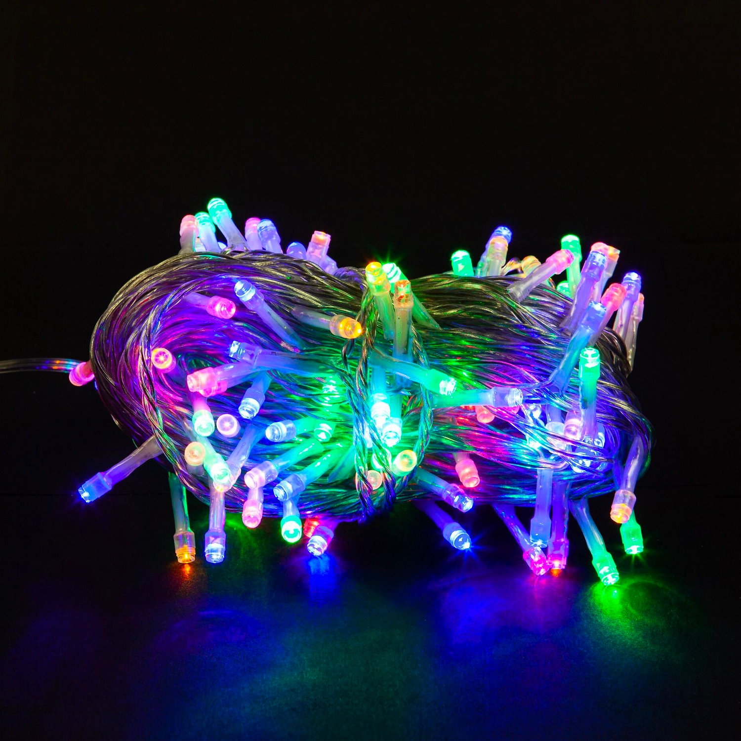 Гирлянда нить SH LIGHTS 120 LED мультиколор 12 м