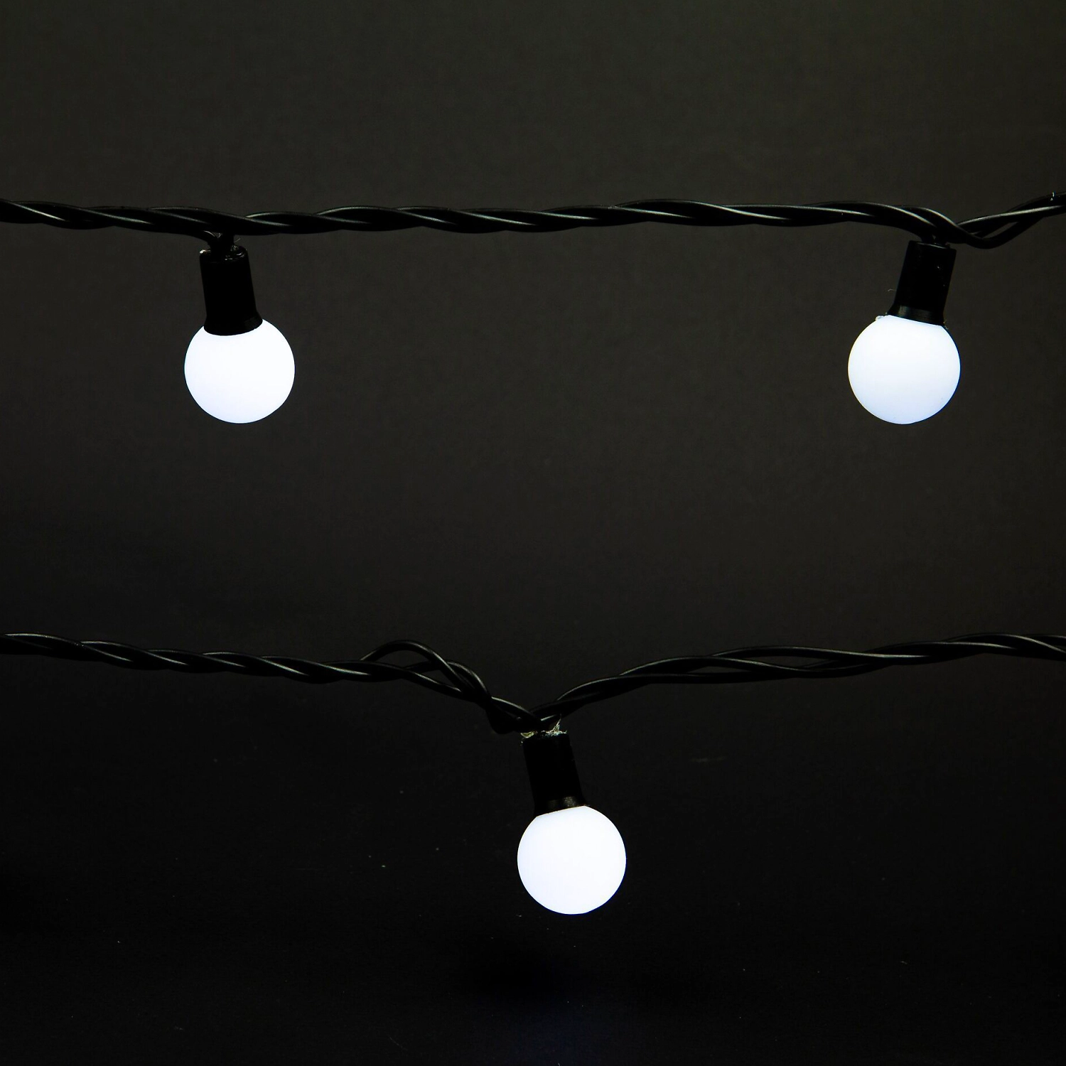 Гирлянда с насадками Шарики 70 LED белая 10 м