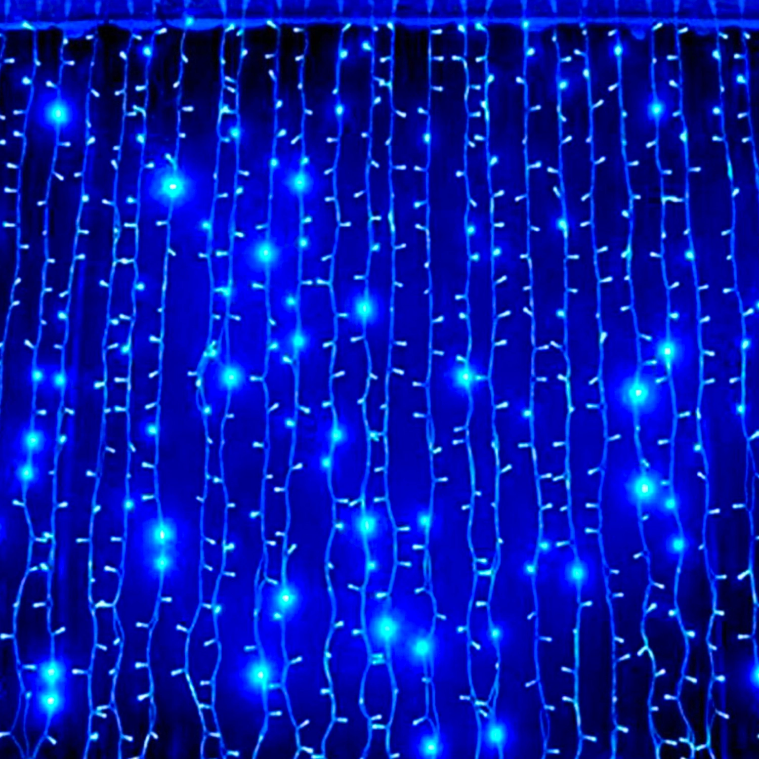 Гирлянда наружная занавес 625 LED синяя 2,5 м