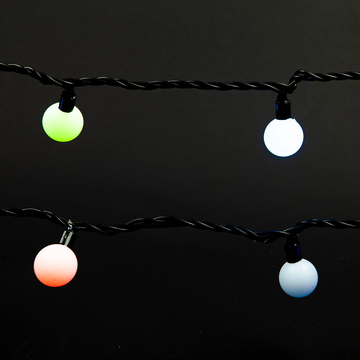 Гирлянда с насадками Шарики 70 LED разноцветная 10 м