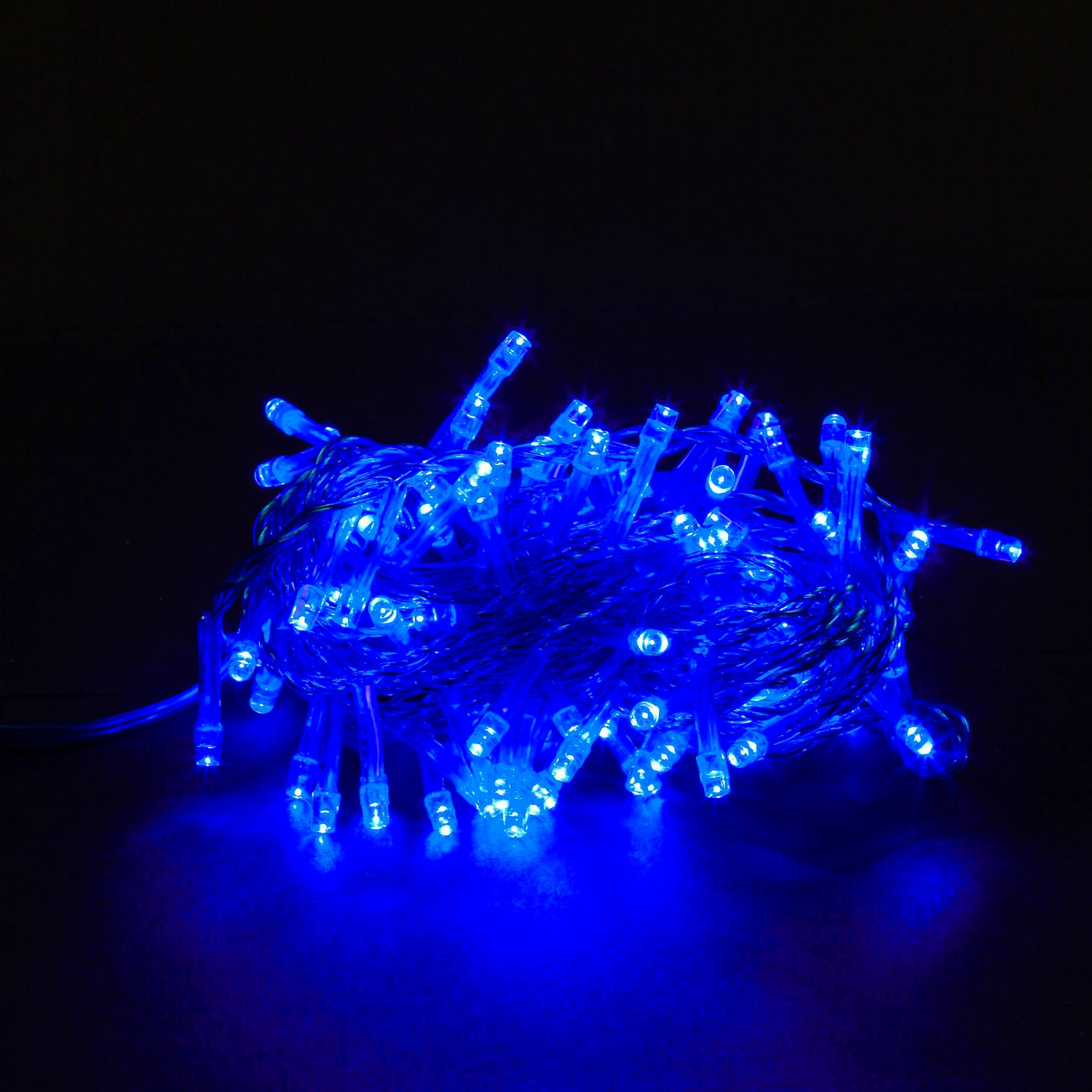 Гирлянда нить SH LIGHTS 100 LED синий 5 м