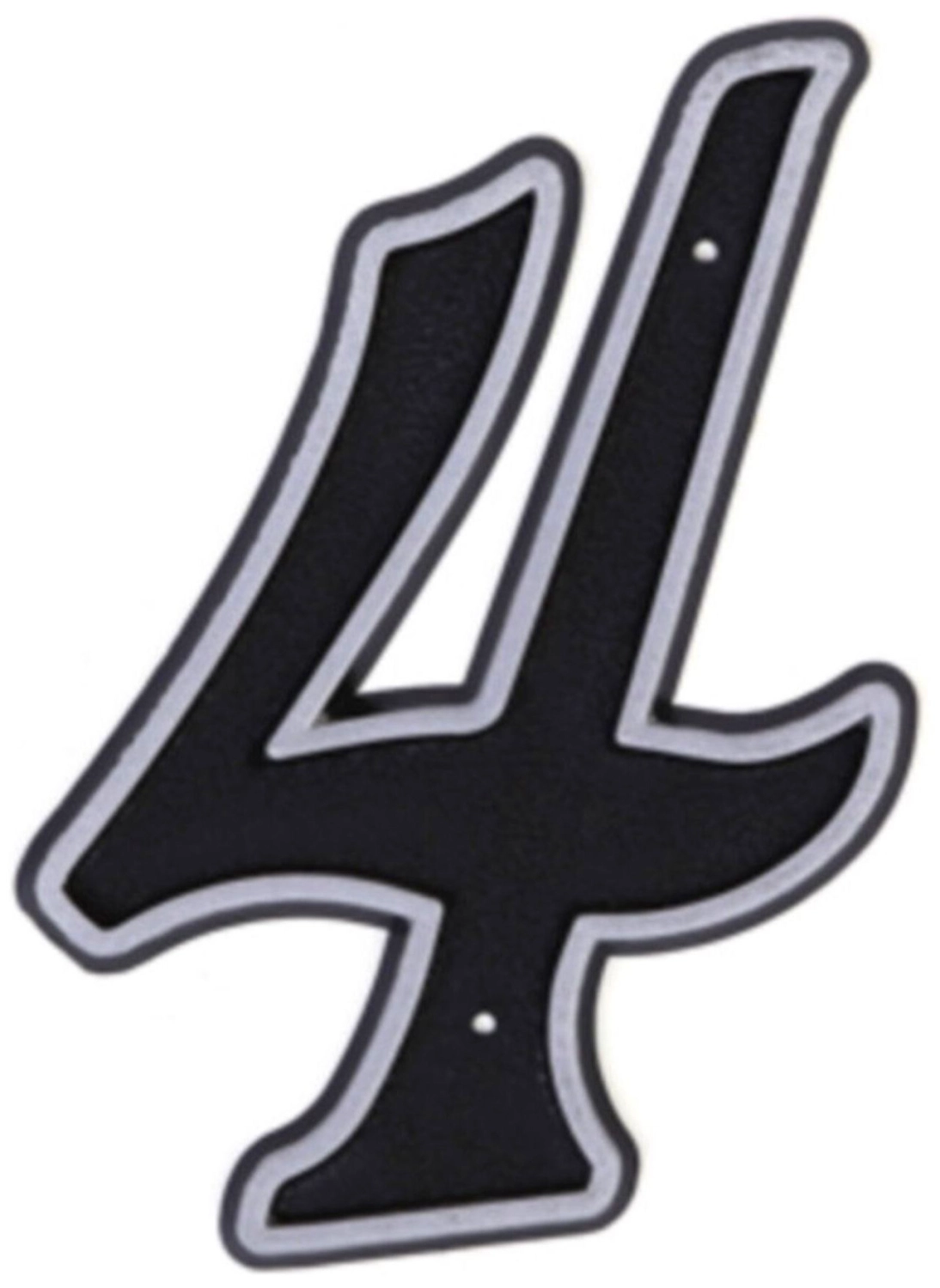 Цифра "4" Larvij 150х80 мм пластик