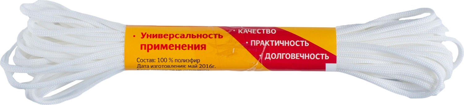 Шнур Tech-KREP полипропилен 3 мм 20 м белый