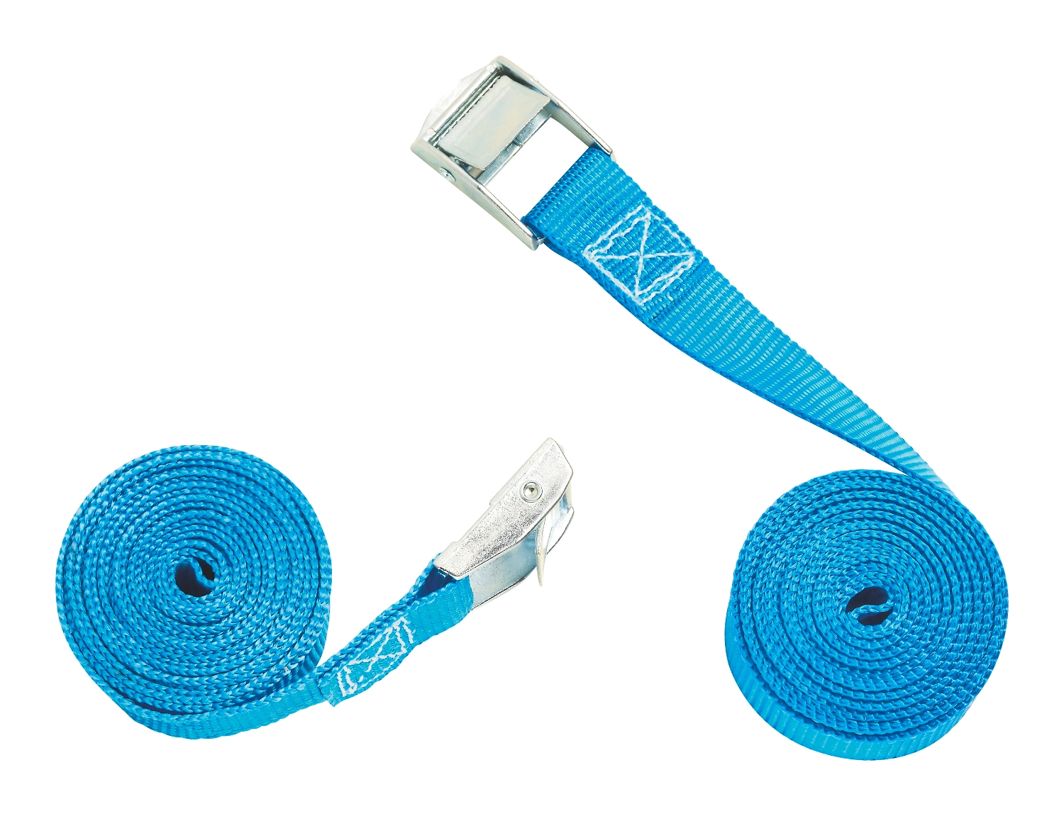 Набор ремней с пряжкой зажимом LUX-TOOLS Basic полиэстер 25 мм 2,5 м 2 шт