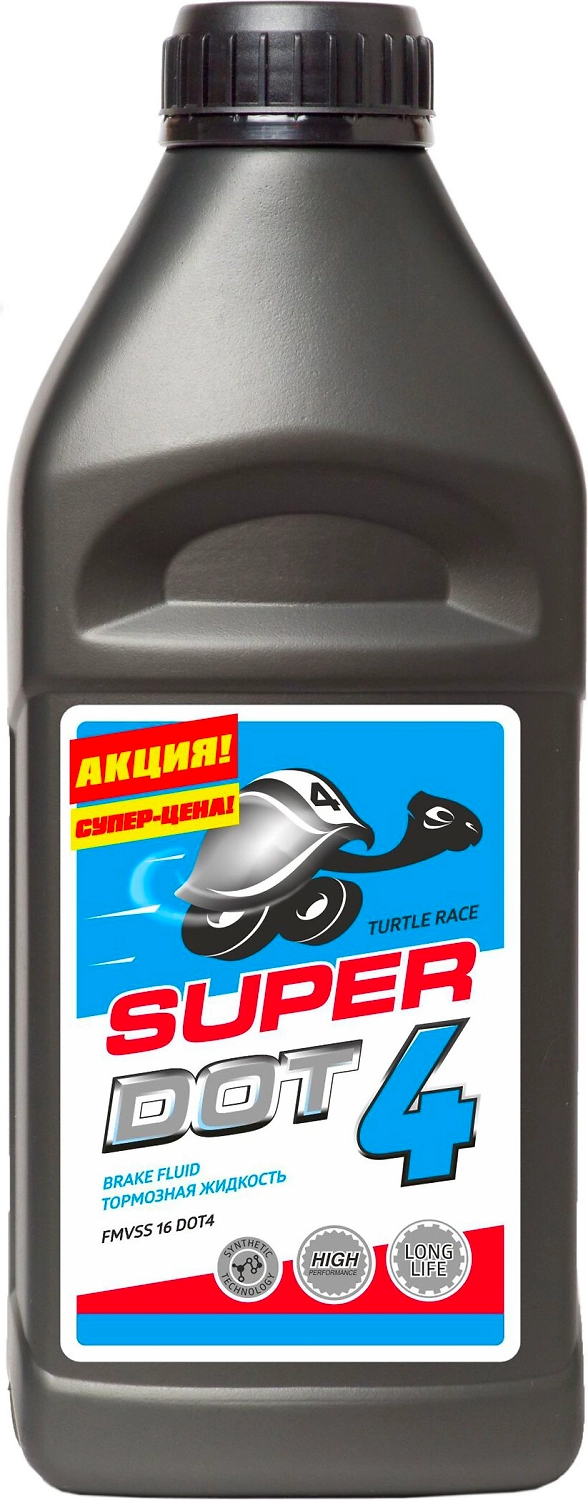 Тормозная жидкость Turtle race DOT-4 455 г