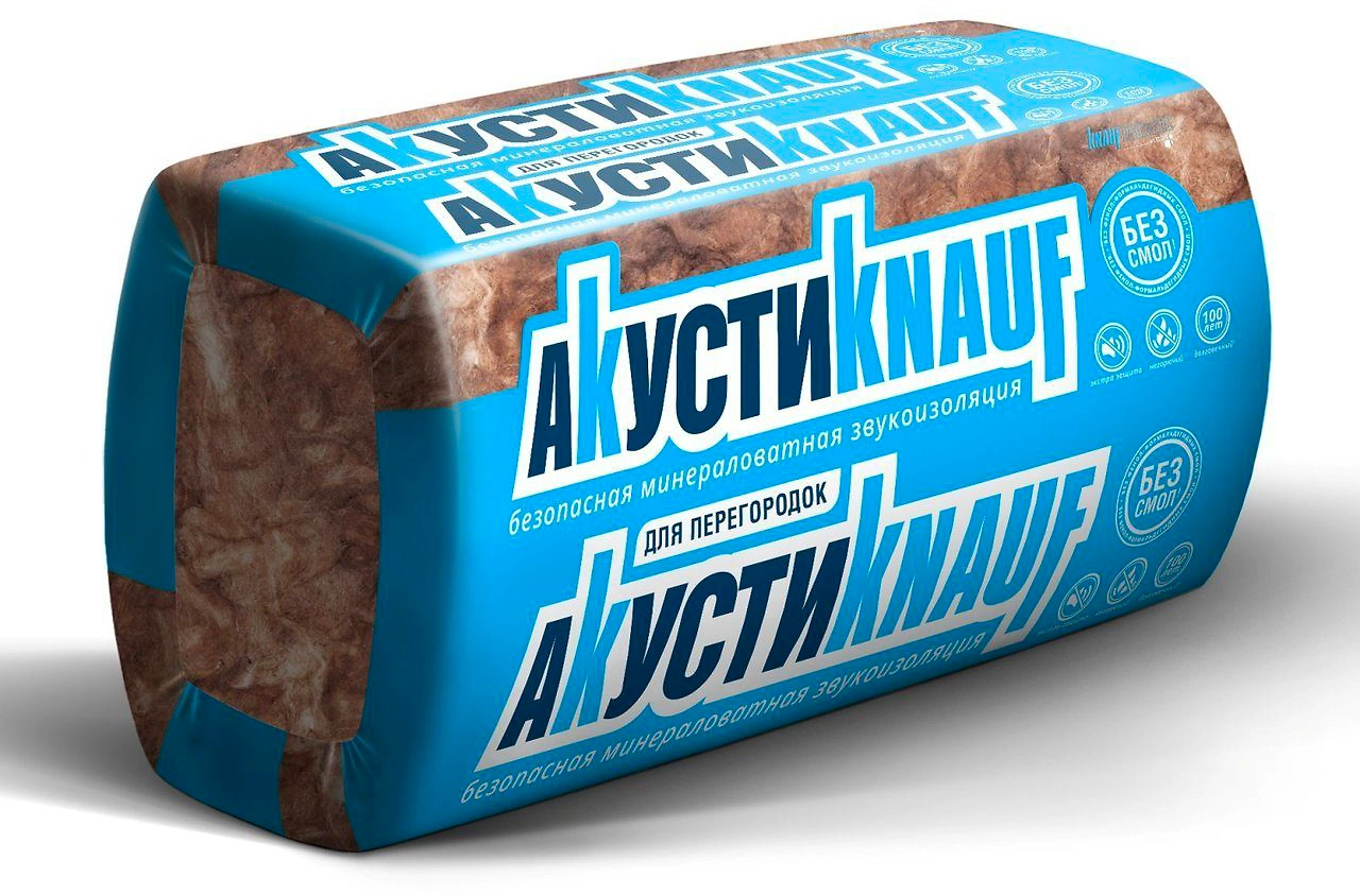 Звукоизоляция АкустиKNAUF 50 мм 12 м²