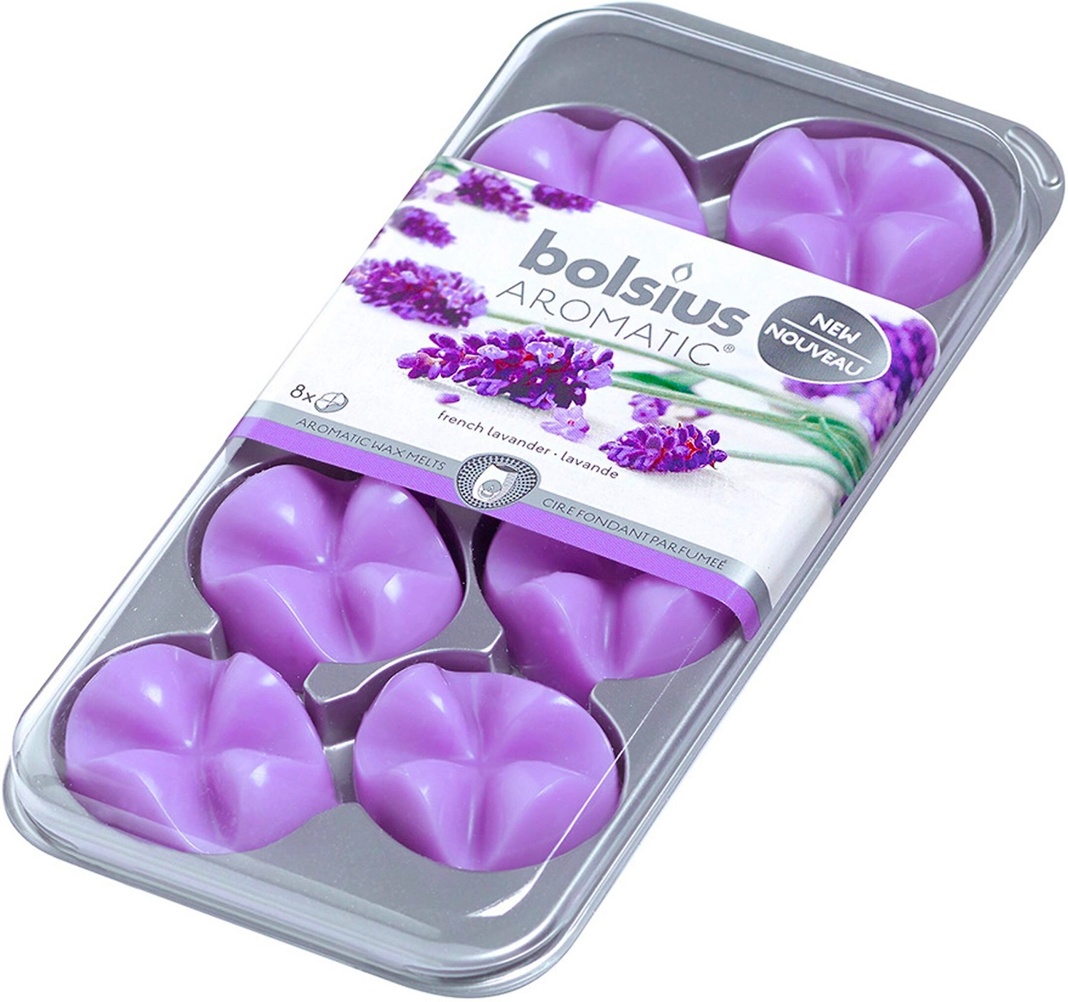 Воск для аромоламп Bolsius AROMATIC лаванда фиолетовый 8 шт