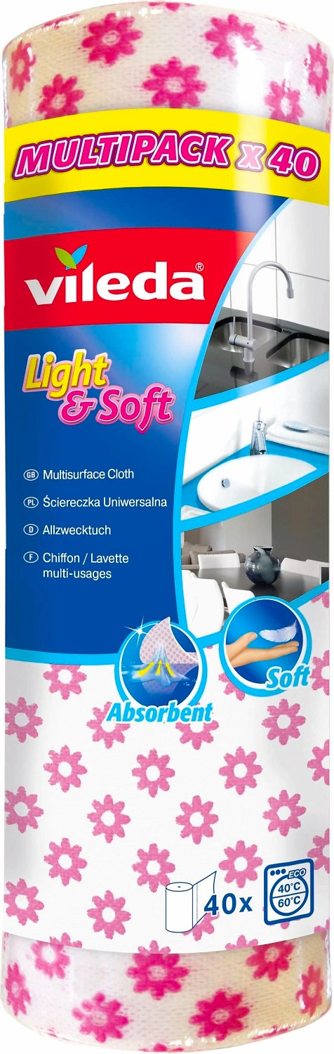 Салфетка универсальная Vileda 25х30 см 40 шт