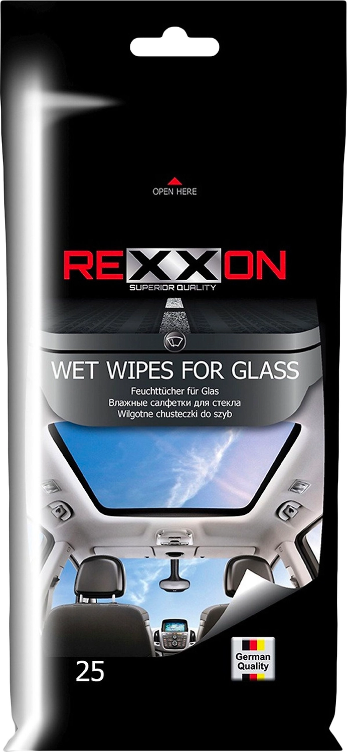 Салфетки для стекол и зеркал REXXON 25 шт