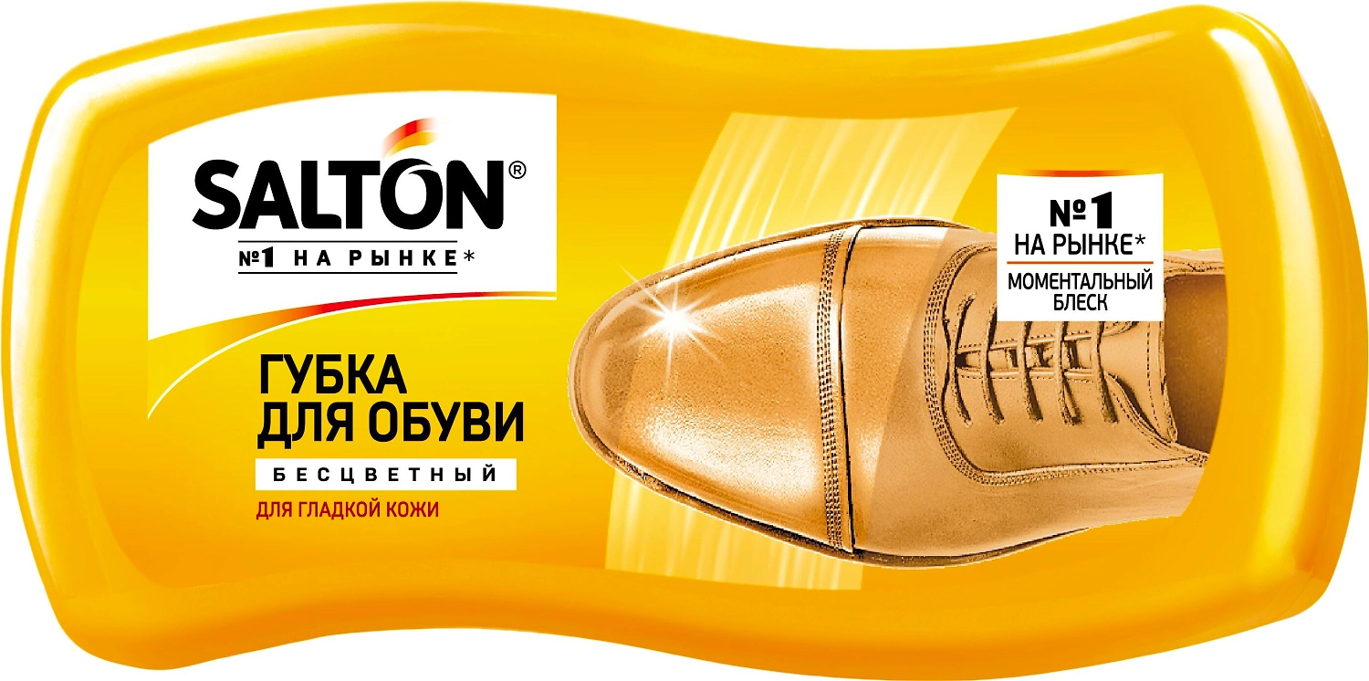 Губка для изделий из кожи SALTON бесцвететная 6х5,5 см