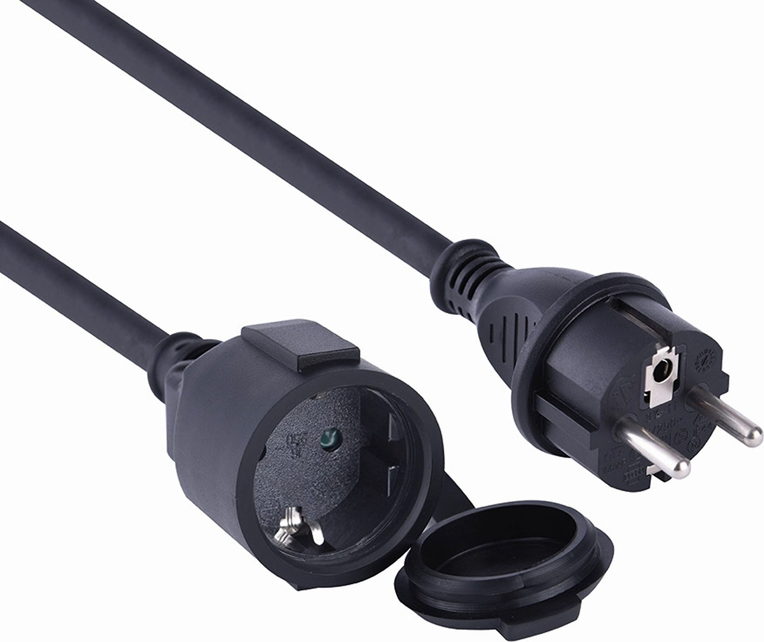 Удлинитель силовой шнур Electraline 1 гнездо с заземлением 20 м