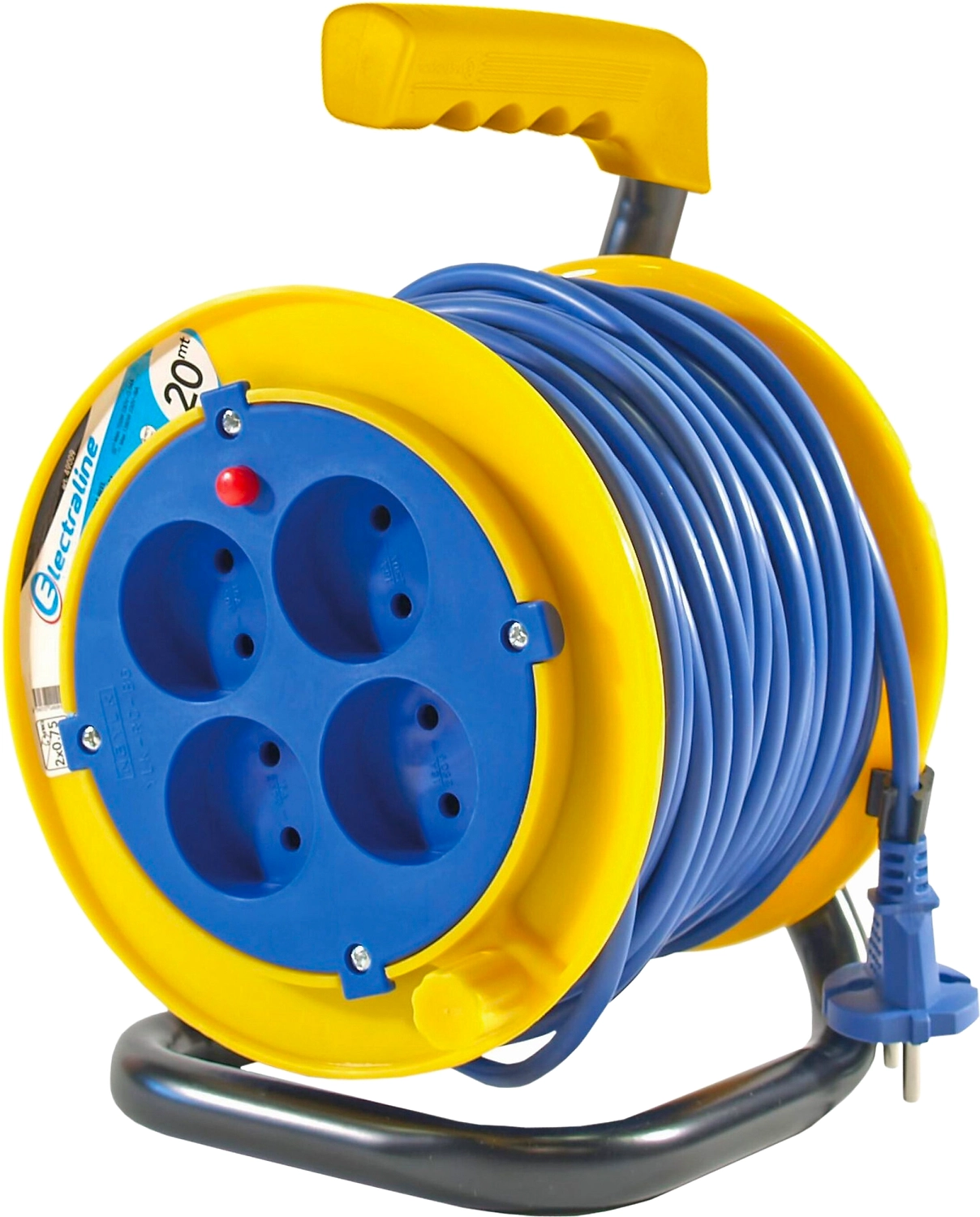 Удлинитель на катушке Electrаline 4 гнезда 1380 Вт 20 м